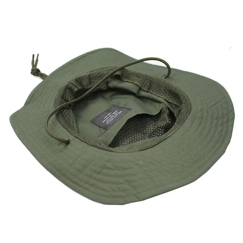 Tactical 2.0 Boonie Hat Summer Mesh Camouflage Combat Cap Multicam Outdoor Sports Training Fishing Hiking Camping Hunting Hats