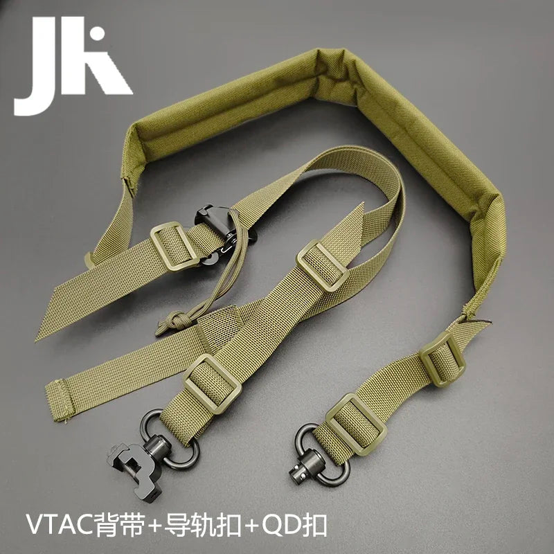Tactical VTAC Rifle 2 Dot Quick Adjustable Shoulder Strap Outdoors Hunting Equipment With MLOK Mount Button Sling Set
