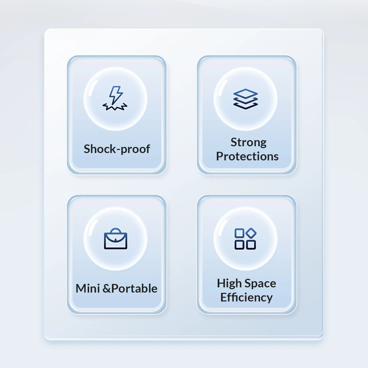 ORICO 2.5'' 3.5'' HDD Case Storage Bag for External Hard Drive Case/ M.2 Hard Disk Case /Earphone/U Disk Large Capacity Storage