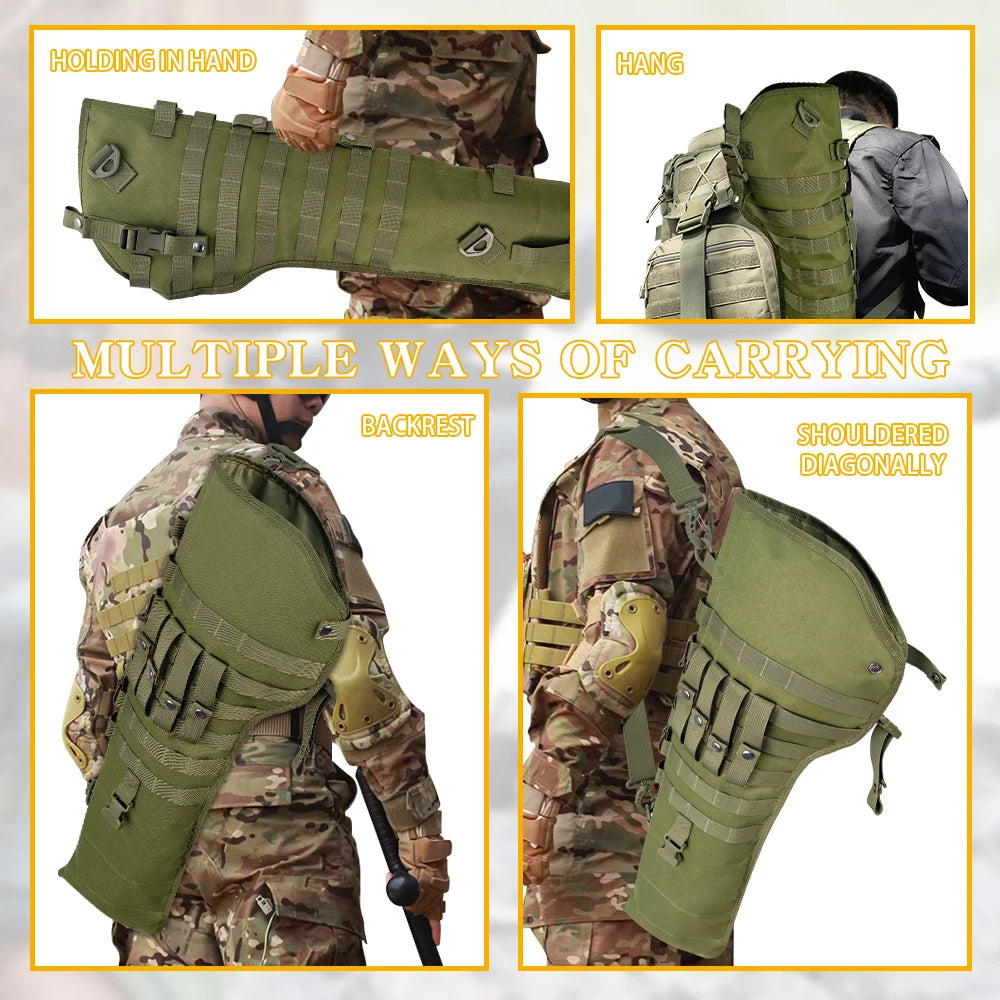 Tactical Rifle Shotgun Scabbard Bag Shotgun Shoulder Carry Case 34 Inch Hunting Gun Holster Airsoft Gun Backpack