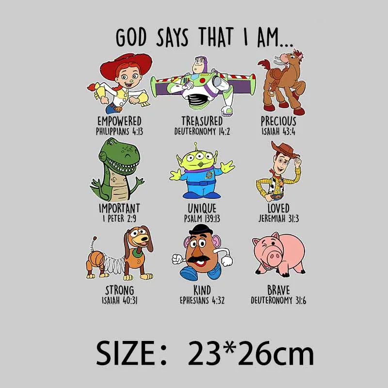 "You've got a Friend in me" TOY Story heat transfer sticker for clothes Wash - resistant Decals  DIY Decoration