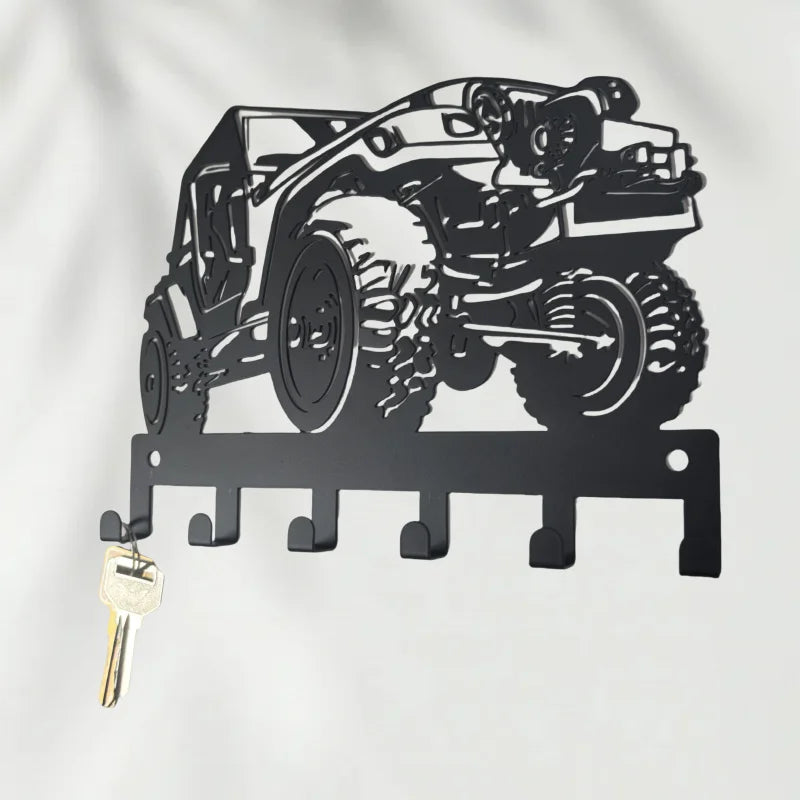 Car Keychain Wall Mounted，Easy to Install，Key Hook，Features a durable coating，Suitable for home organization and decoration