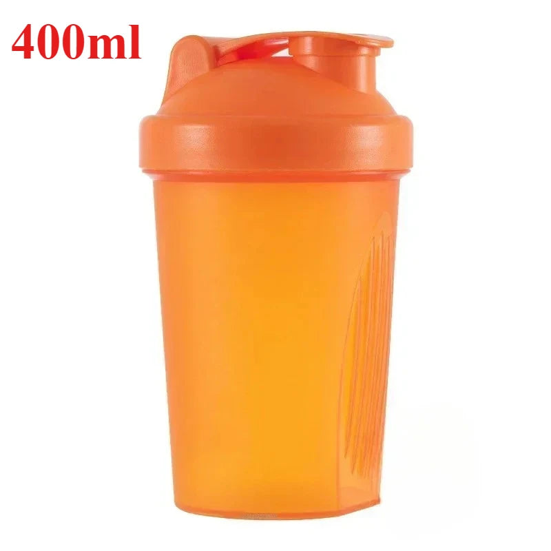 Sports Shaker Protein Bottle with steel Ball Powder Shake Cup Water Bottle Plastic Mixing Cup Body Building Exercise Bottle