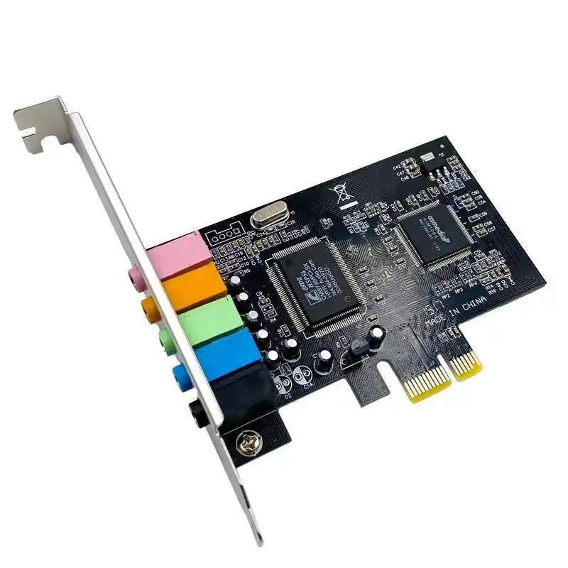 PCI-E 4.1 Sound Card Computer PCIE 4.1 Channel PCIe Audio 6 Channels 3D Games Music Digital Sound Card PCI Express Board