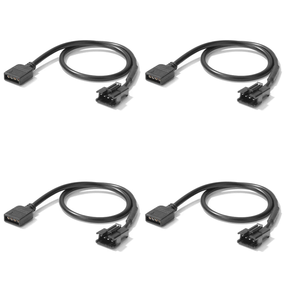30cm 5V 3 Pin / 12V 4 Pin Motherboard RGB Adapter Conversion Cable Converter Cord for PC Computer LED Light Strip SM Wire Line