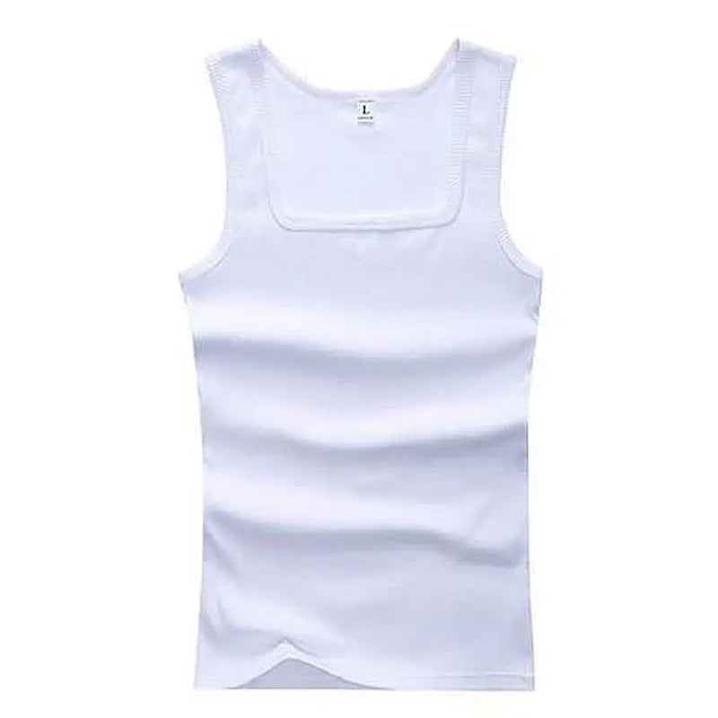 Casual Men Vest Cool Fitness Vest Sleeveless Tops Undershirt Plus Size Men Clothing Tank Tops Summer Black White Gray Vest Male