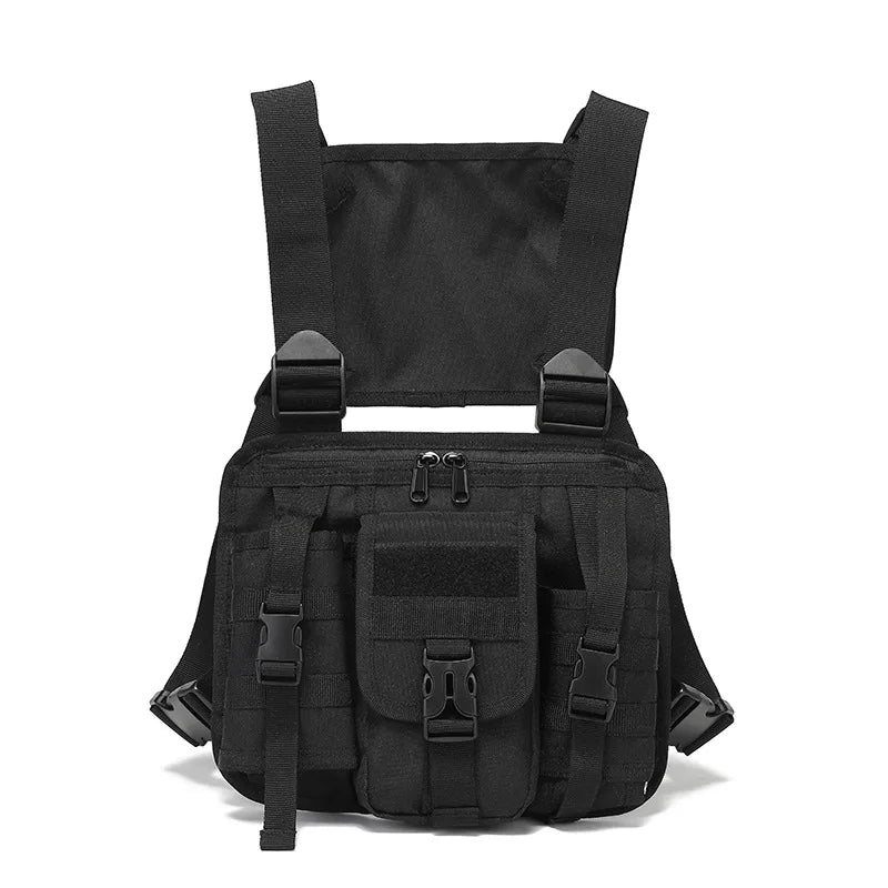 Men's Fishing Chest Bag Tactical Molle Lures Waist Pack Outdoor Hiking Climbing Backpack Large Sports Hunting Vest Fanny Pack