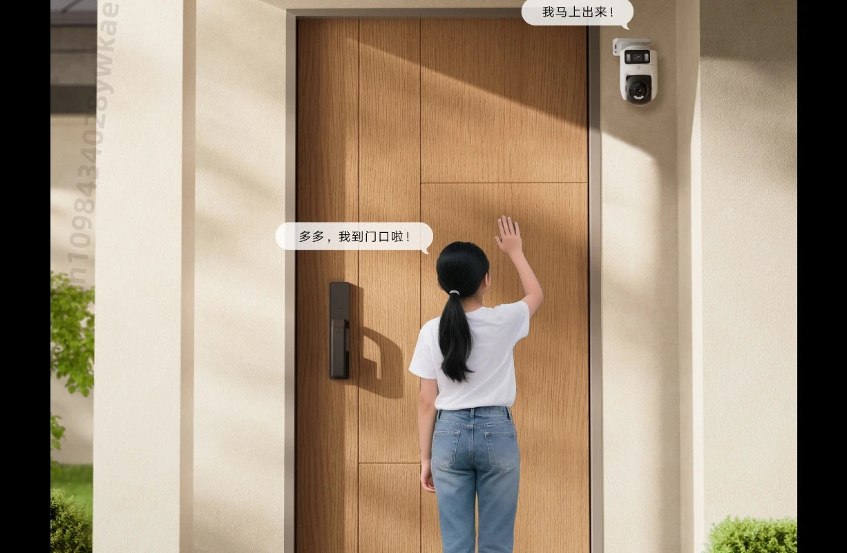 Xiaomi Outdoor Camera 4 Dual Lens 5MP 3K HD Dual View Monitoring Panoramic Closeup Tracking IP66 Weatherproof AntiTheft