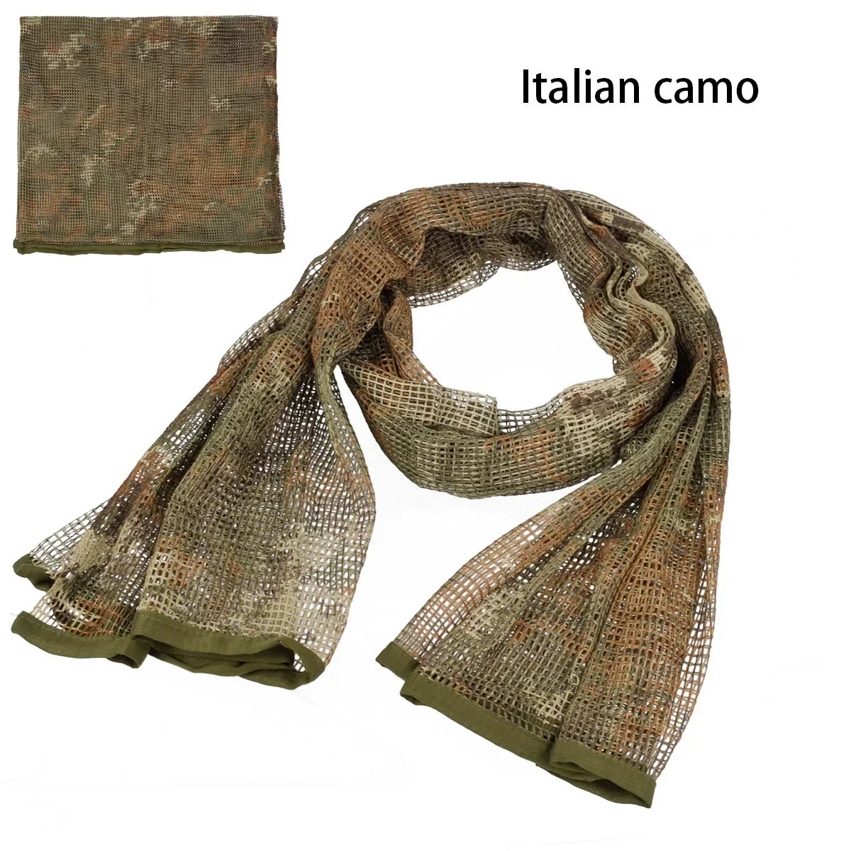 Tactical Camouflage Netting Mesh Net Camo Scarf for Outdoor Sport Hunting Shooting Wild Photography Sniper Camo Mesh Scarves