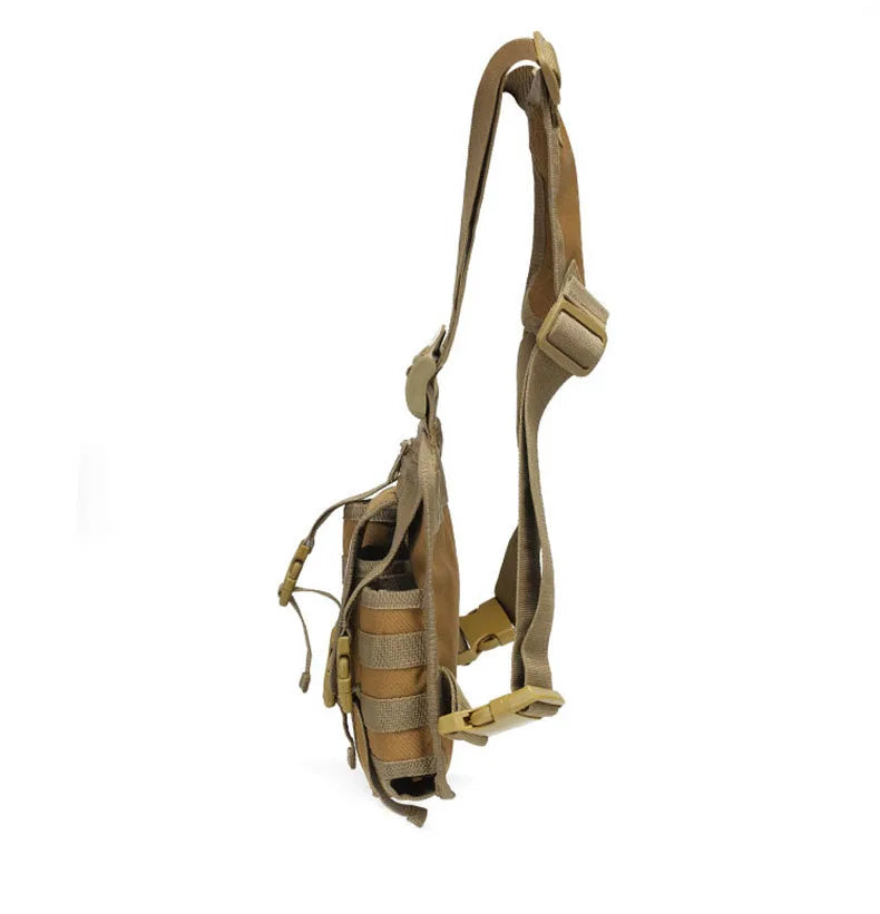 Men's Fishing Chest Bag Tactical Molle Lures Waist Pack Outdoor Hiking Climbing Backpack Large Sports Hunting Vest Fanny Pack