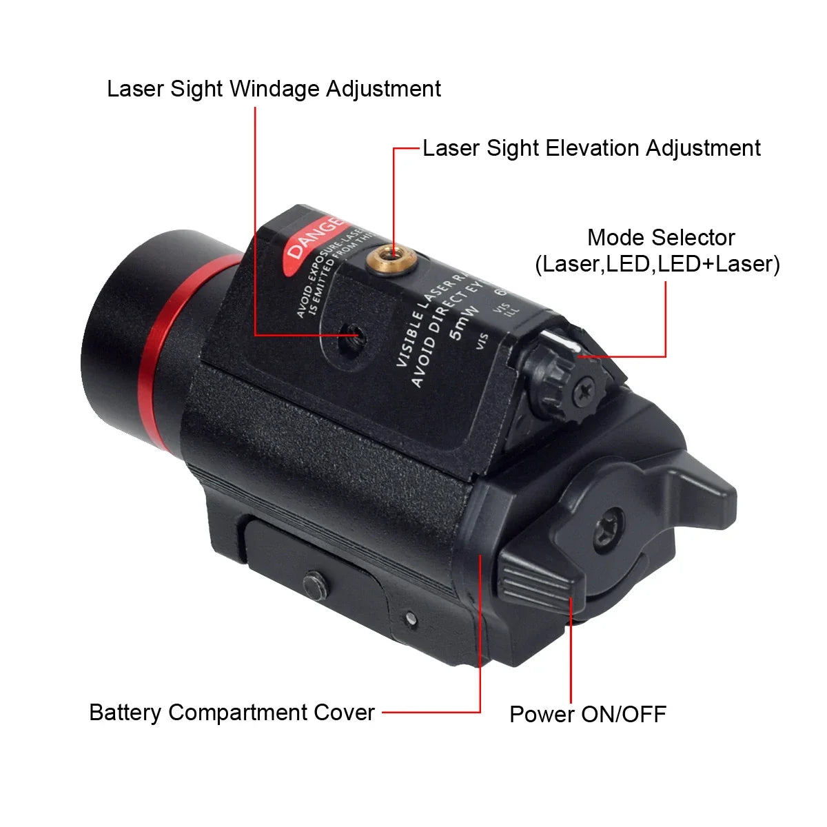 Tactical Weaponlight  with Rem