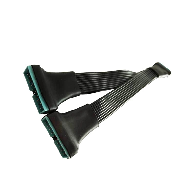 Motherboard USB 3.0 19PIN Header 1To2 Extension Splitter Cable 19Pin 20Pin Internal Extension Header Adapter Cable 15Cm