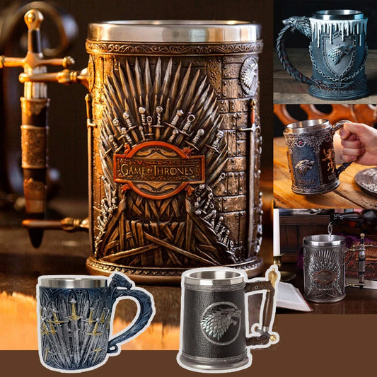 3D Retro Legionary Embossed Game Character Mug Gothic Dark Home Office Party Beer Coffee Cup Decorations Crafts Christmas Gifts