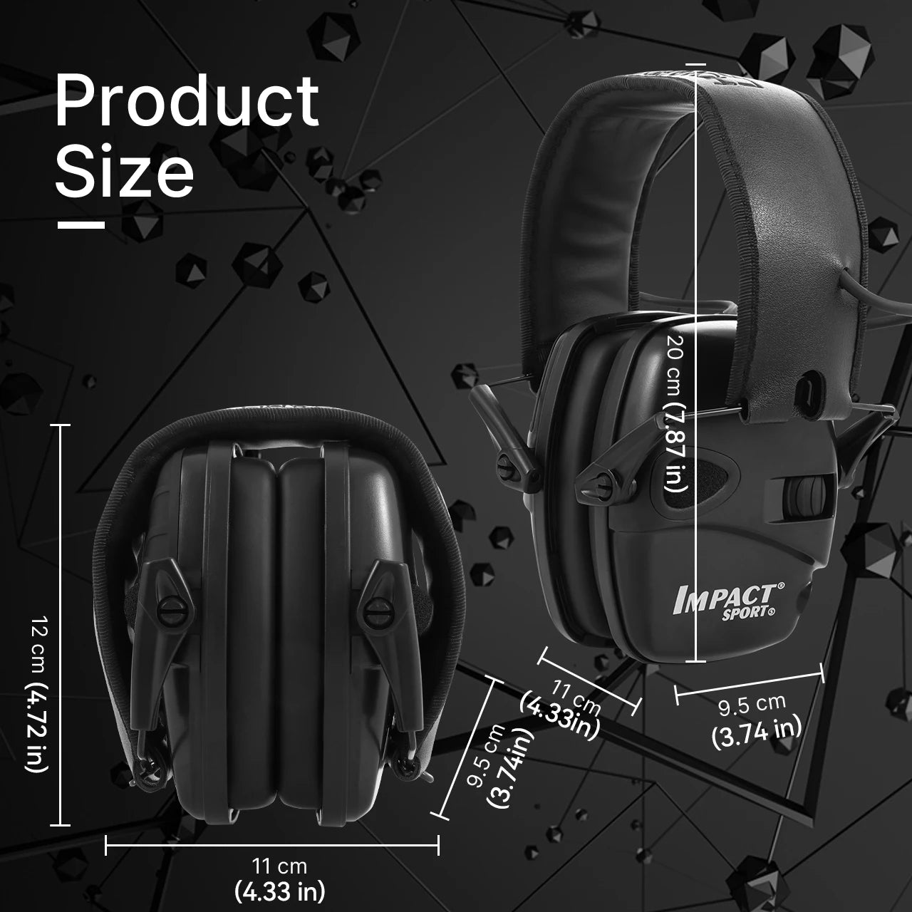 Gun Range Shooting Active Headset Headphones for Hunting Electronic Hearing Protection Ear Protect Noise Reduction Earmuff