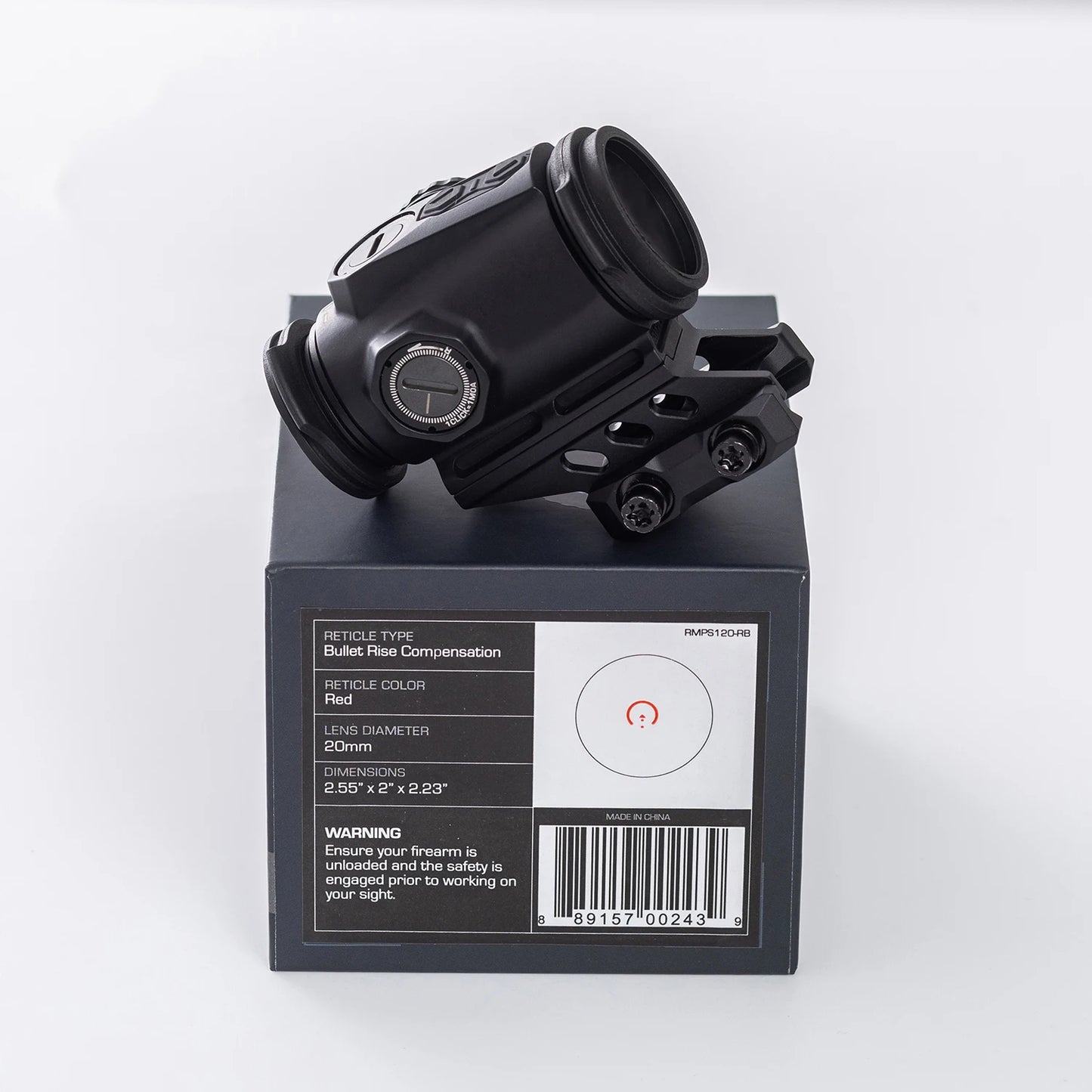 Tactical 1x20mm Reflex Red Green Dot Sight Riflescope with Free Mount Rails Optic Sight Shake N’ Wake for Shield Handguns