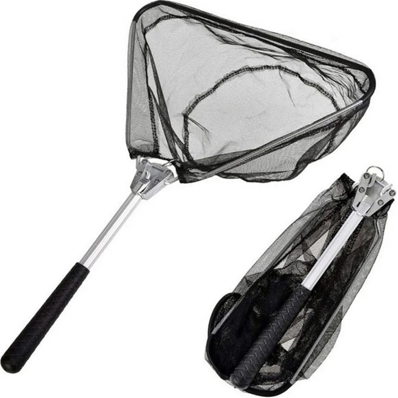 Portable Retractable Fishing Net Telescoping Foldable Landing Net Pole Folding Landing Net For Fly Fishing High Quality Durable
