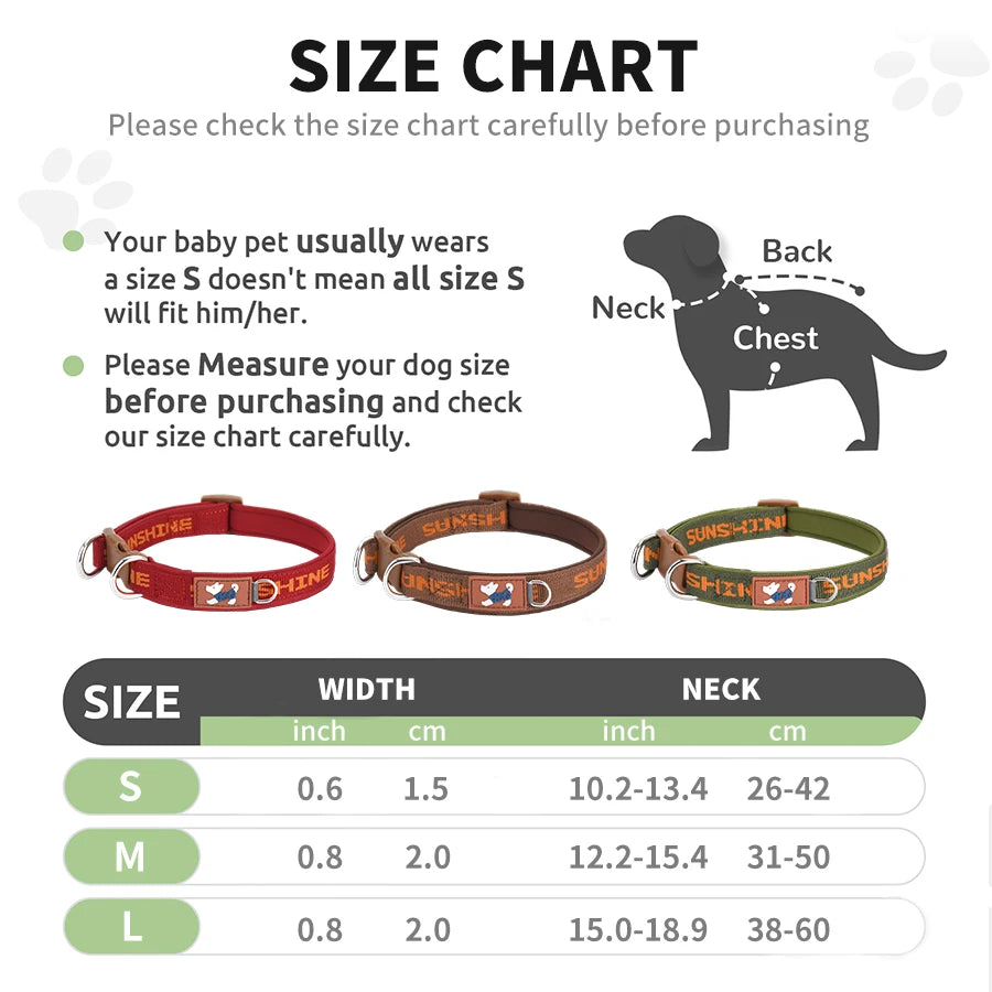 CP570--Pet dog adjustable collar，Two metal D-ring and durable buckle，Colorful prints，Suitable for large, medium, and small dogs.