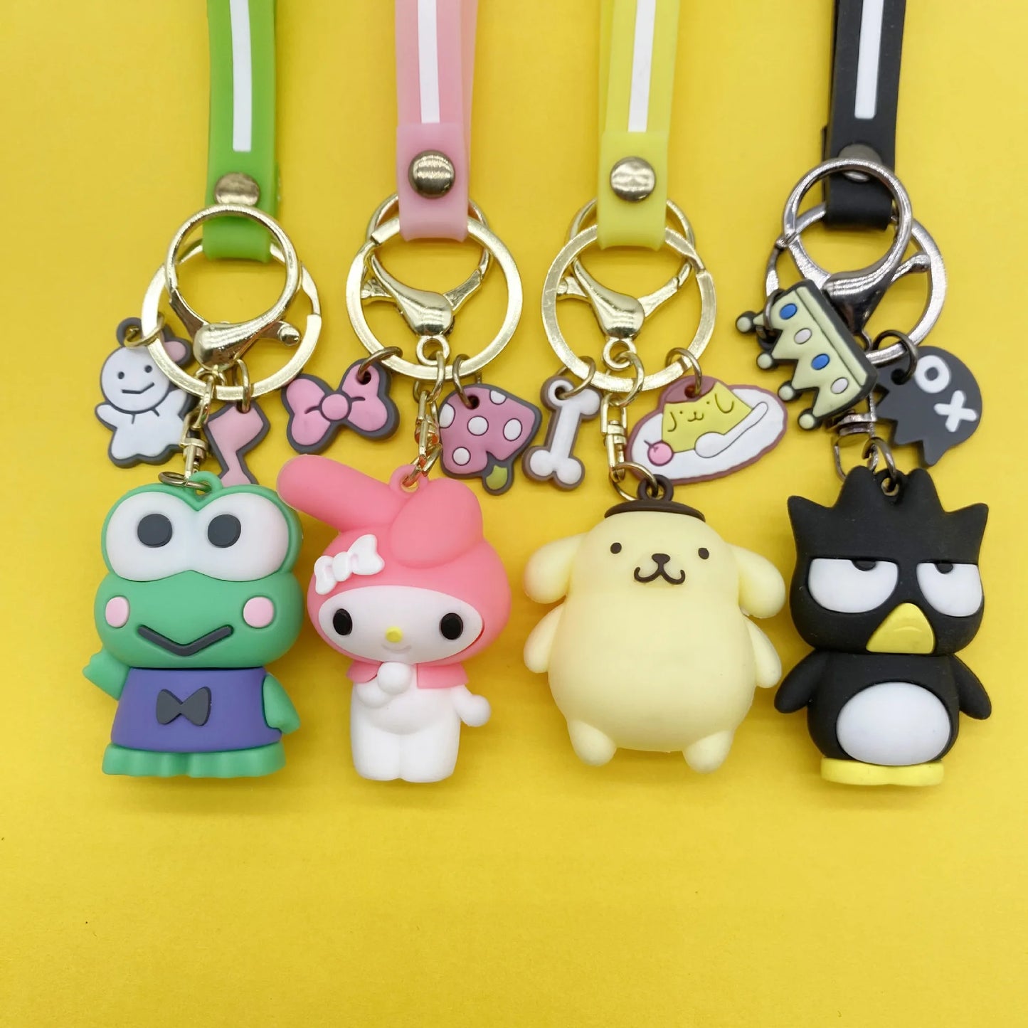 Cute Keychain Cute cartoon Keychain, Badtz-Maru, Cainamoroll, Hello Kitty, My Melody, Chrome, Kerop.