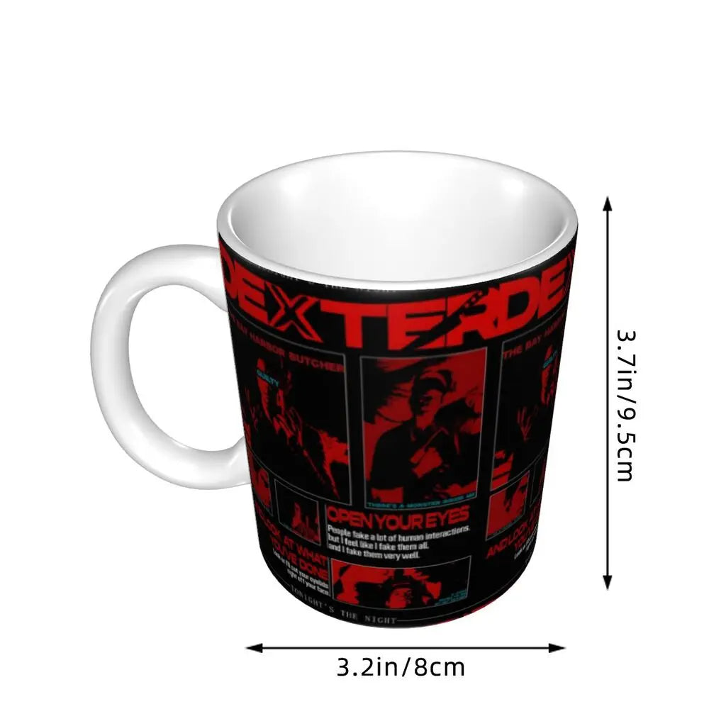 Customized Dexter Morgan Mugs DIY Movie Ceramic Milk Tea Coffee Cup