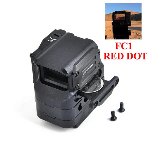 FC1 Red Dot Sight Tactical Optics Reflex Sight Holographic Hunting Reflex Scope Outdoor Airsoft Riflescopes Collimator 20mm Rail