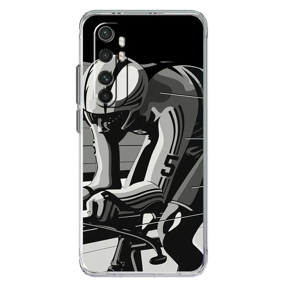 Mountain Bike Cycling art Phone Case For Xiaomi Mi 14 13 13T 12T 10 12 Lite 11 Ultra 11X 11T Pro Poco X6 X5 X3 NFC F6 5G Cover