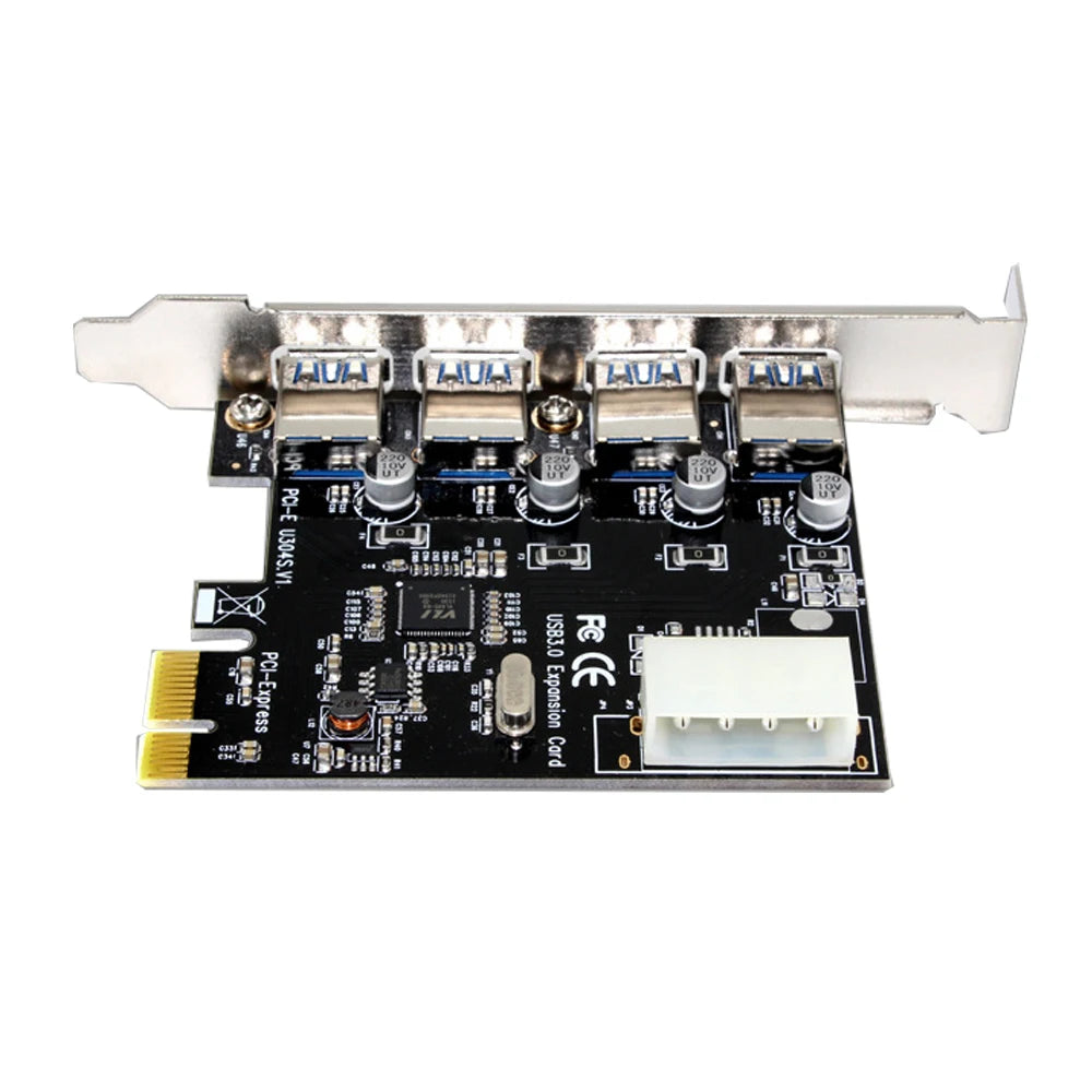 PCI-E To USB 3.0 HUB PCI Express Expansion Card Adapter 4 Port 5 Gbps Speed USB 3 0 PCI E PCIe Express 1x For Desktop