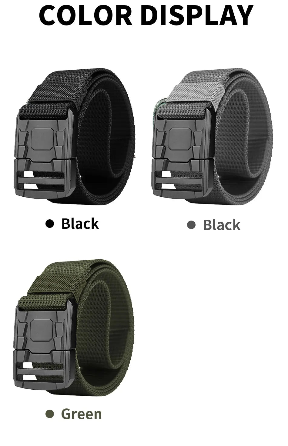 Tactical Waist Belt - Durable Automatic Buckle, Perfect for Outdoor Adventures, Unisex Accessories for Men and Women