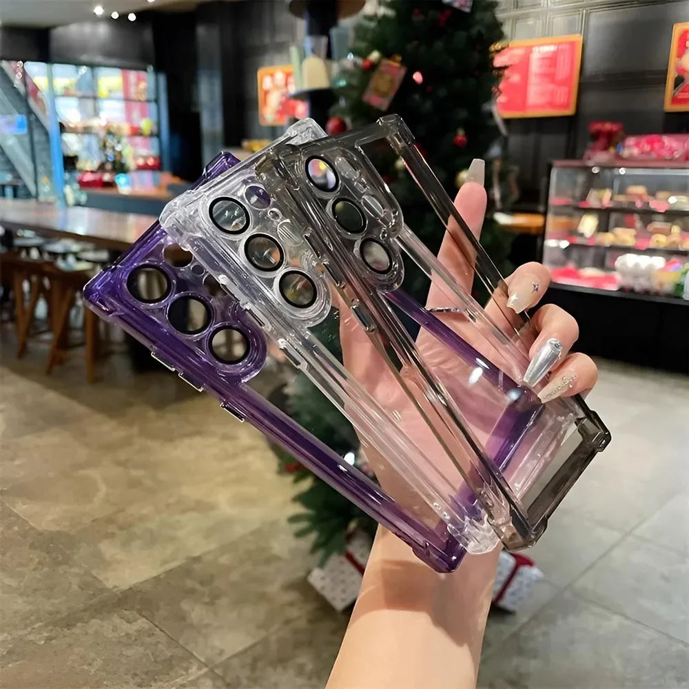 1 Phone Case Electroplating Corners Cover Phone Case For Iphone 16 15 Pro 14 13 Mini 11 12 Xs Max Xr X 7 Plus Cover