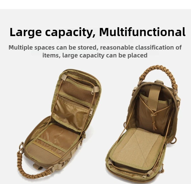 Tactical Chest Rig Pack for Men, Running Chest Bag with Front Loop Recon Chest Rigs for Hunting Outdoor EDC