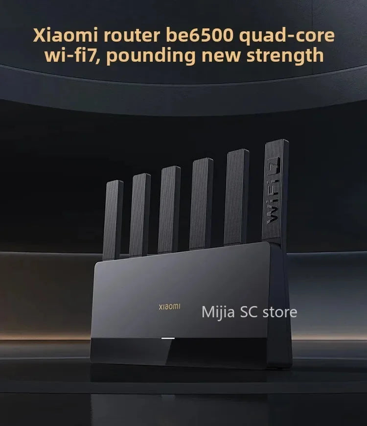 Xiaomi Mijia Router BE6500 WiFi 7 6500M Full 2.5G Network Port 4-core Qualcomm Processor loT Smart Linkage Network Security Home
