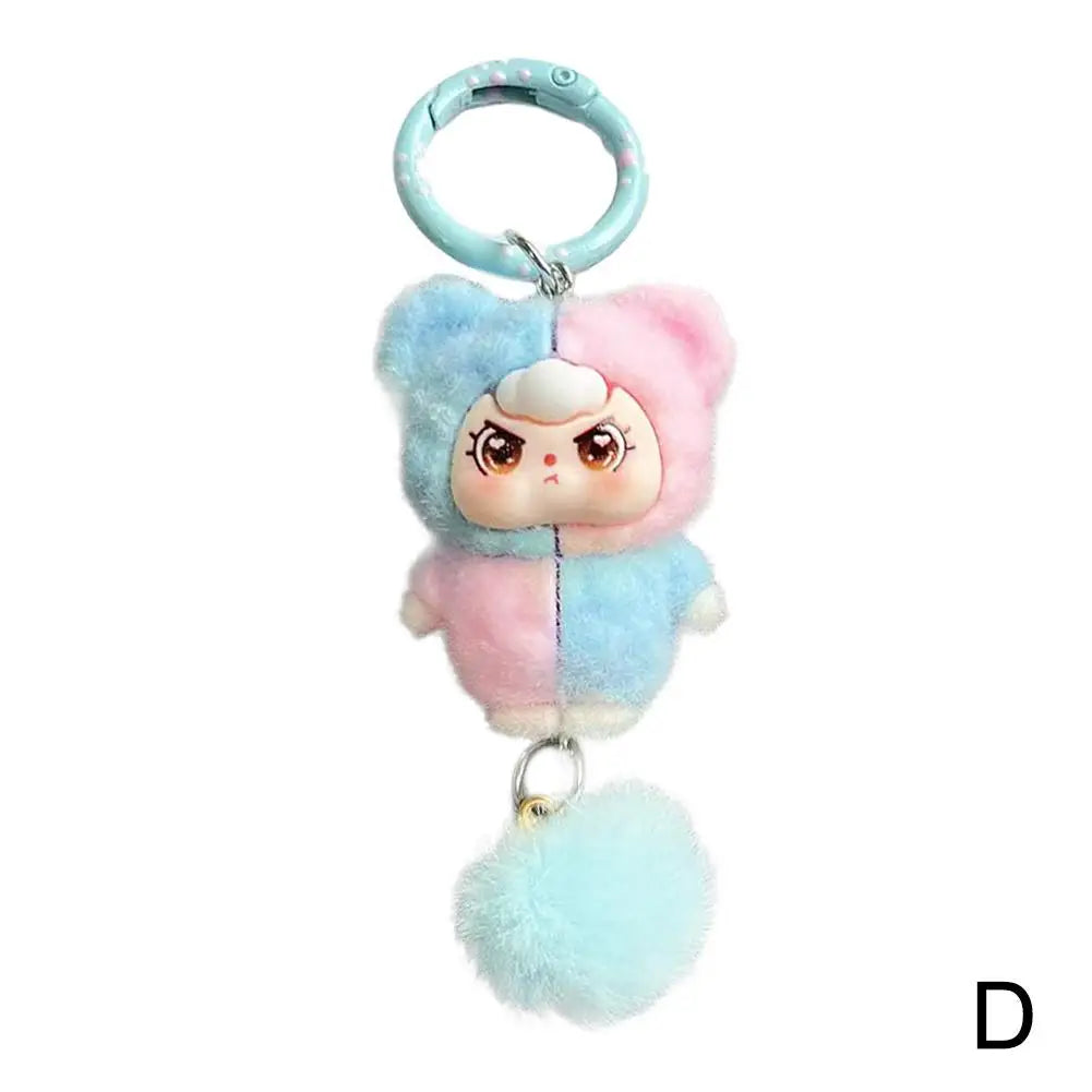Creative Cartoon Keychain Cute Doll Gift Diy Pendant Accessories Decoration Kawaii Mobile Phone Bag Pendant Backpack Decor