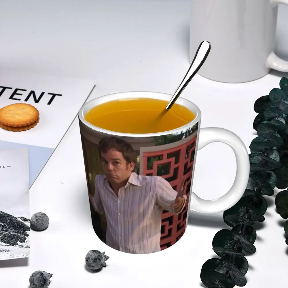 Customized Dexter Morgan Mugs DIY Movie Ceramic Milk Tea Coffee Cup