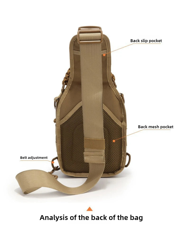 Tactical Chest Rig Pack for Men, Running Chest Bag with Front Loop Recon Chest Rigs for Hunting Outdoor EDC