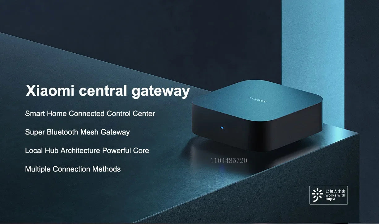 Xiaomi Smart Central Hub Mijia Gateway 4 ZigBee WIFI Bluetooth Mesh Hub 5GHz 10/100Mbps Smart Home Work With Mi Home APP