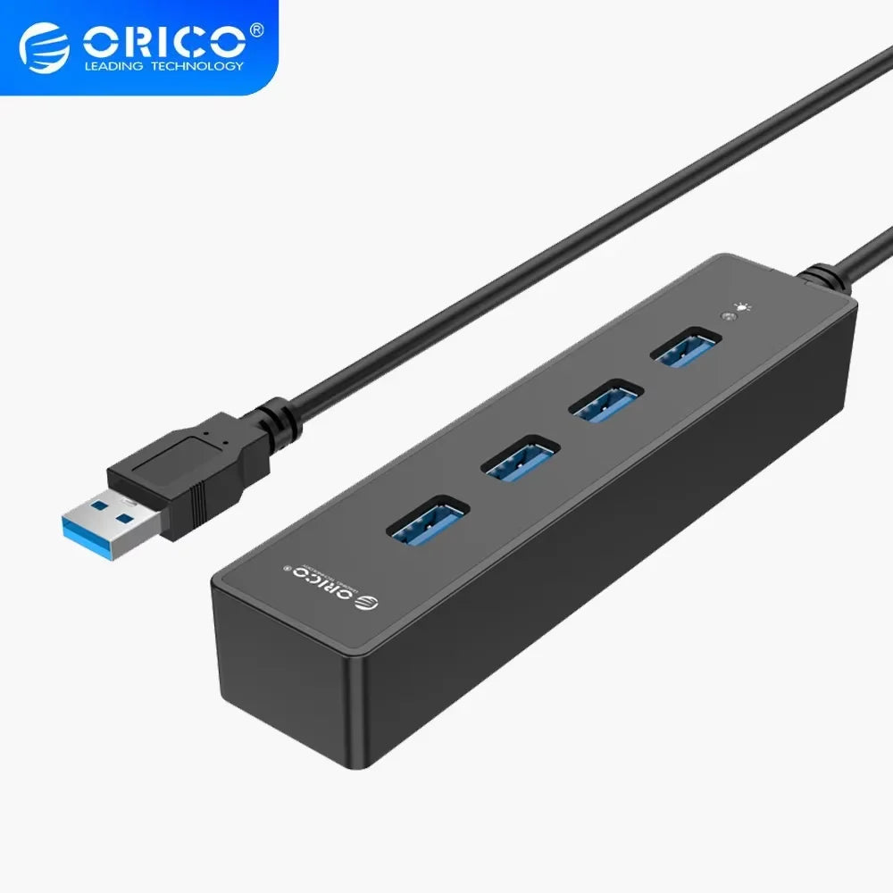 Orico USB 3.0 HUB 5Gbps Dock Station Usb Hub for Mouse Keyboard Compatible with MacBook Pro Air Laptop Desktop PC Splitter