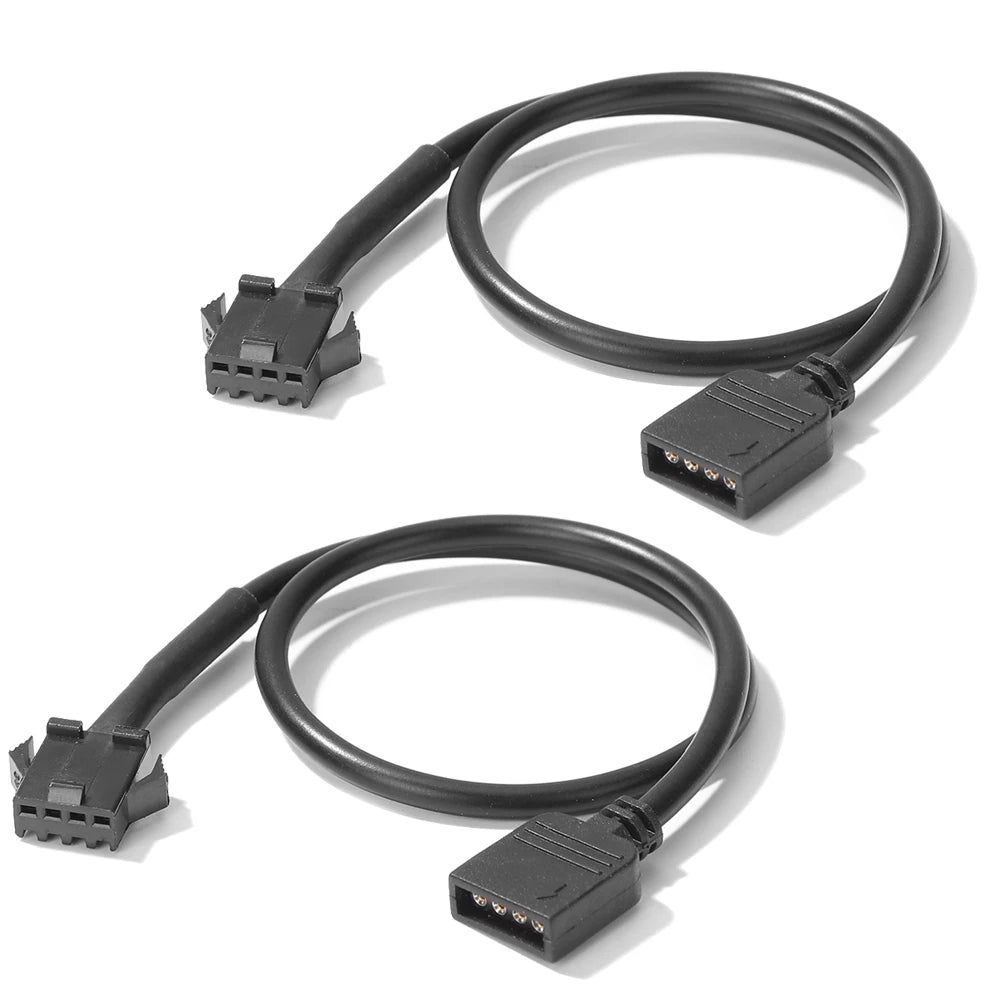 30cm 5V 3 Pin / 12V 4 Pin Motherboard RGB Adapter Conversion Cable Converter Cord for PC Computer LED Light Strip SM Wire Line