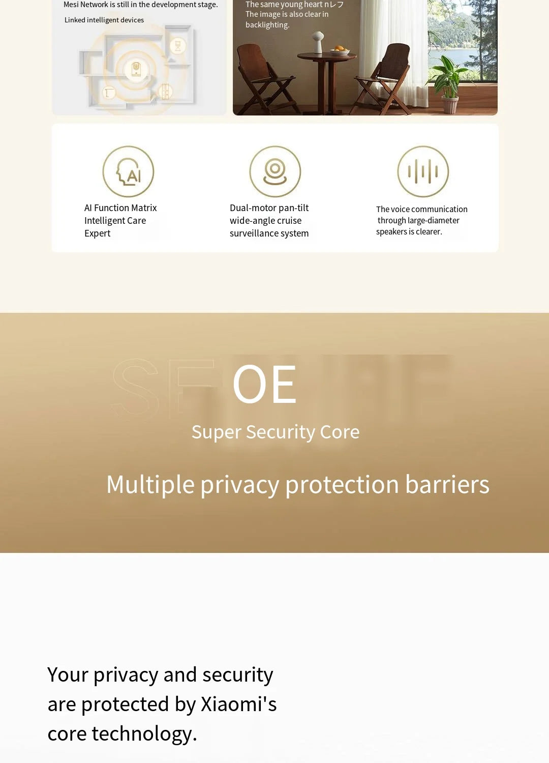 Xiaomi Mijia APP PTZ Pro 2K 3 Megapixels 360° Panoramic bluetooth4.2 Smart IP Camera AI Detection Two-way Intercom Home Security