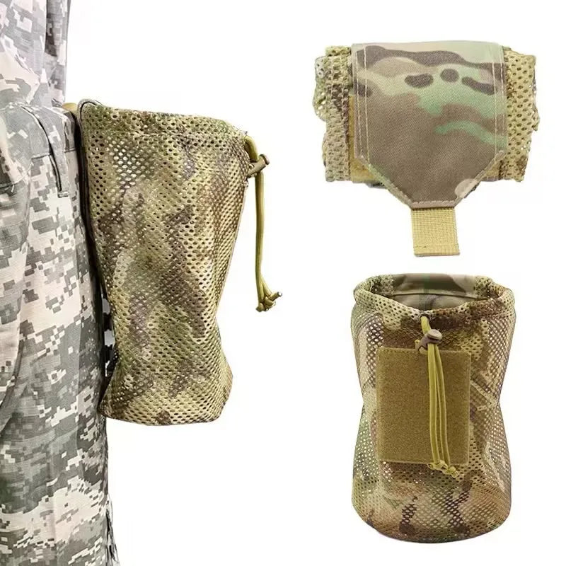 Tactical Drop Pouch Mag Mesh Dump Bag Molle Folding Storage Pack for Magazine Recycling Camping Medical Kit Hunting Equipment
