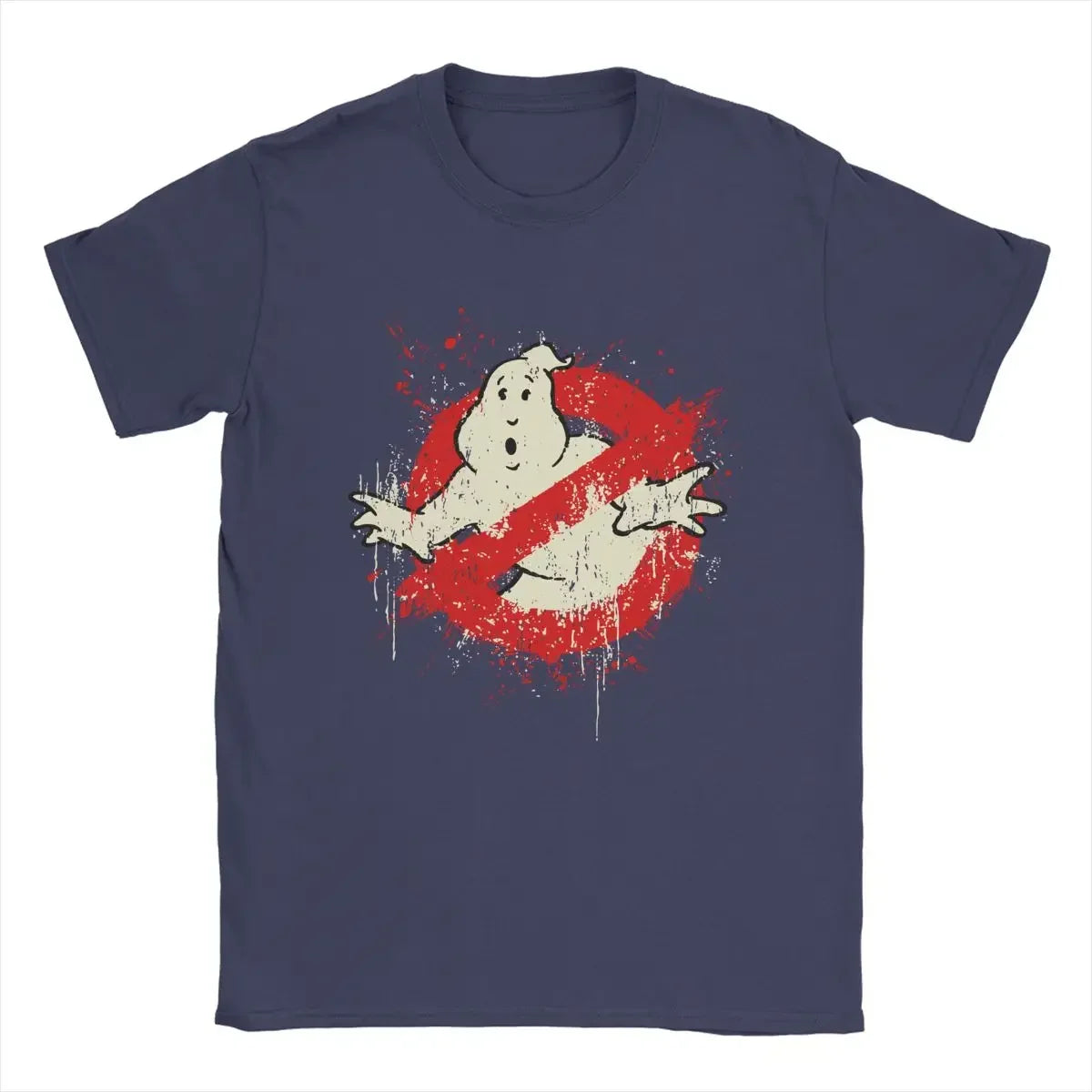 Classic Ghostbuster Movie Print T-Shirts Men Clothes 100% Cotton Summer Short Sleeve Loose Women Tees Harajuku Oversize T Shirt