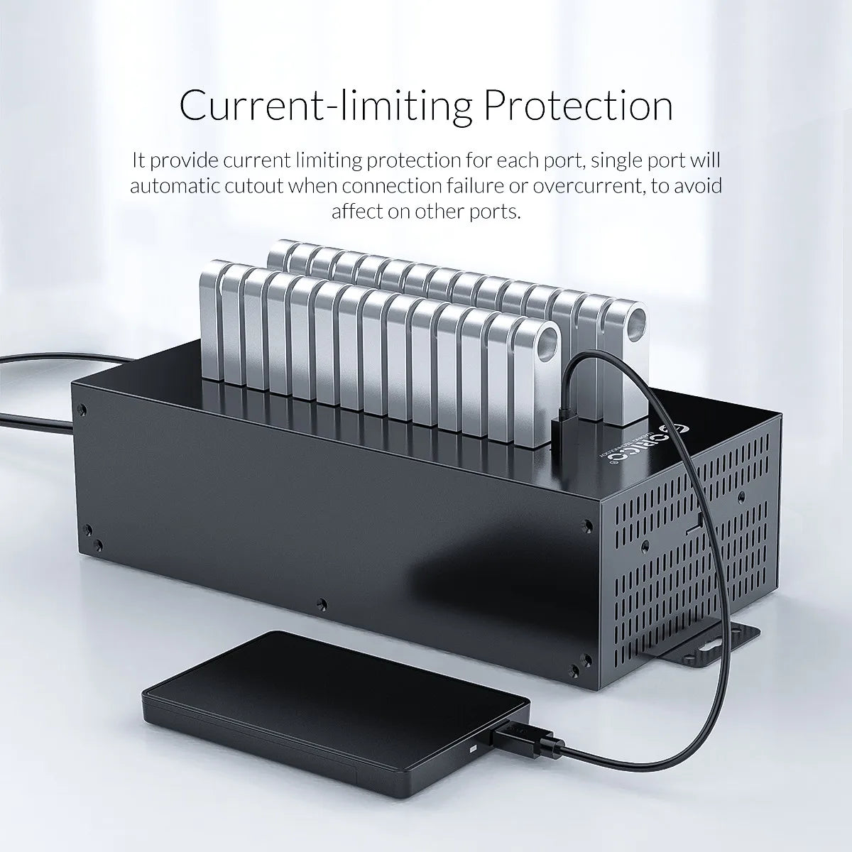 ORICO Usb Hub 30 20 ports Industrial Grade Splitter with 150 300W Detached Power U Disk Copy Test Docking Station Pc Accessories