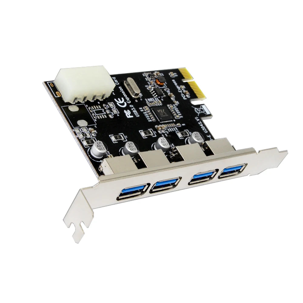 PCI-E To USB 3.0 HUB PCI Express Expansion Card Adapter 4 Port 5 Gbps Speed USB 3 0 PCI E PCIe Express 1x For Desktop