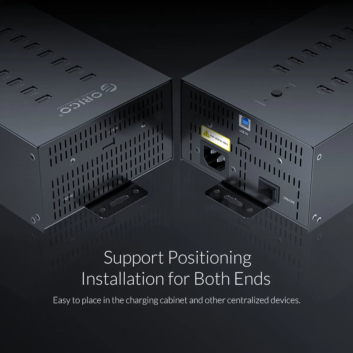 ORICO Usb Hub 30 20 ports Industrial Grade Splitter with 150 300W Detached Power U Disk Copy Test Docking Station Pc Accessories