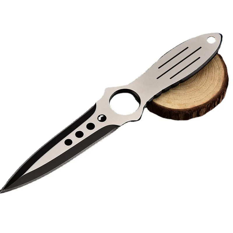 Tactical Training Fixed Blade Knife, Survival Diving Leg Knife with Sheath, Outdoor Camping Hunting Tool for Wilderness