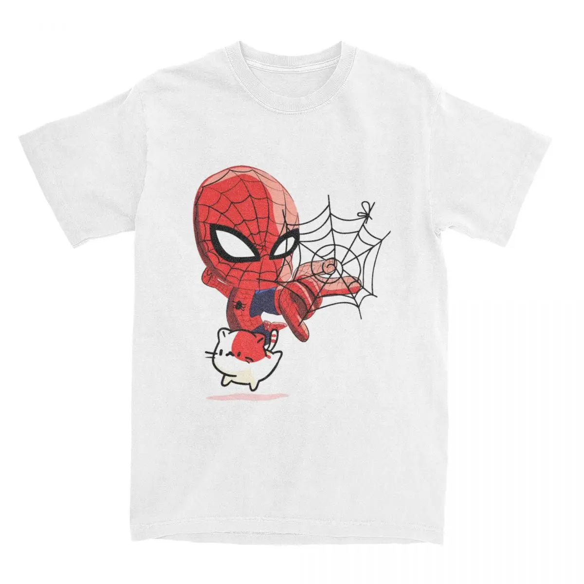 Men Women Superhero Spider Man Shirt Merch 100% Cotton T-shirt Clothing Novelty Tee Shirt Summer