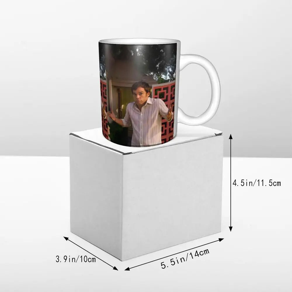 Customized Dexter Morgan Mugs DIY Movie Ceramic Milk Tea Coffee Cup