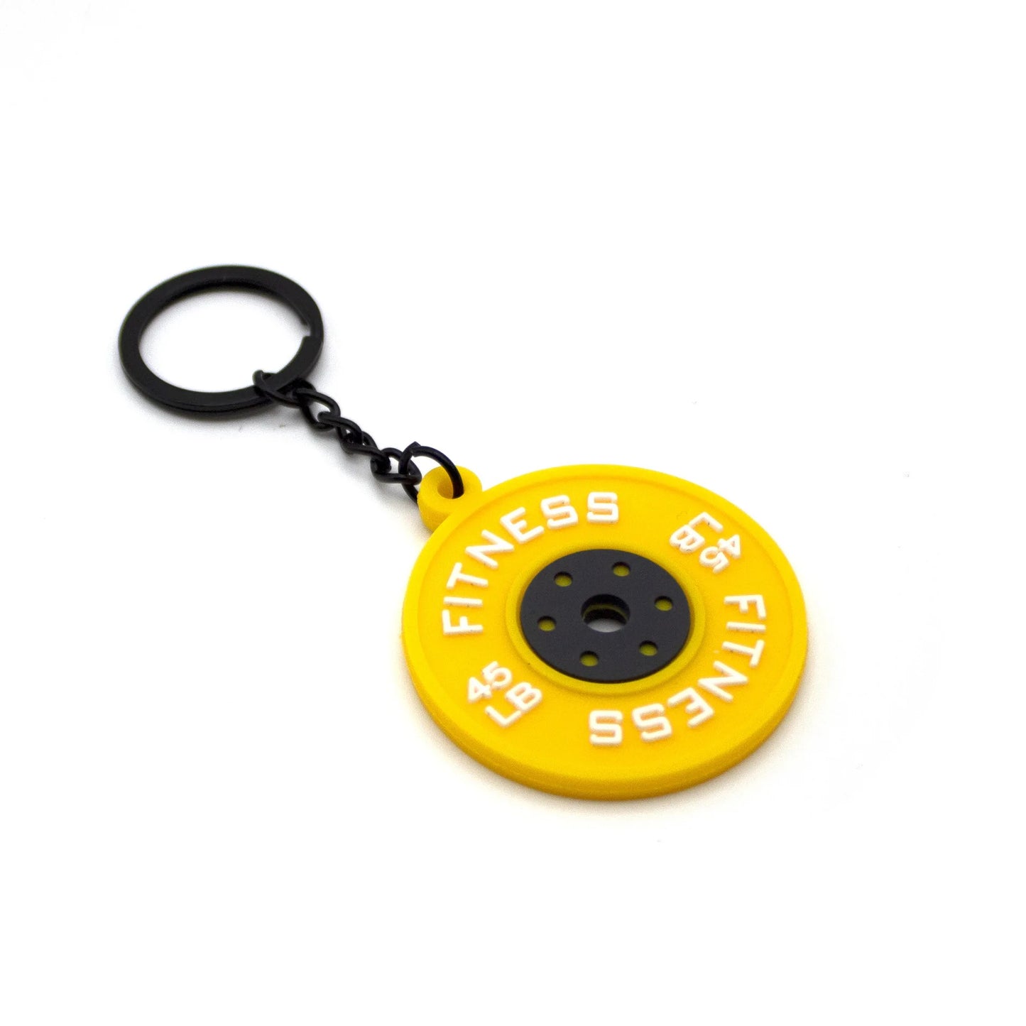 PVC dumbbell keychain key ring cute key chain for women sport keychain key holder creative portachiavi llaveros hombre bag charm