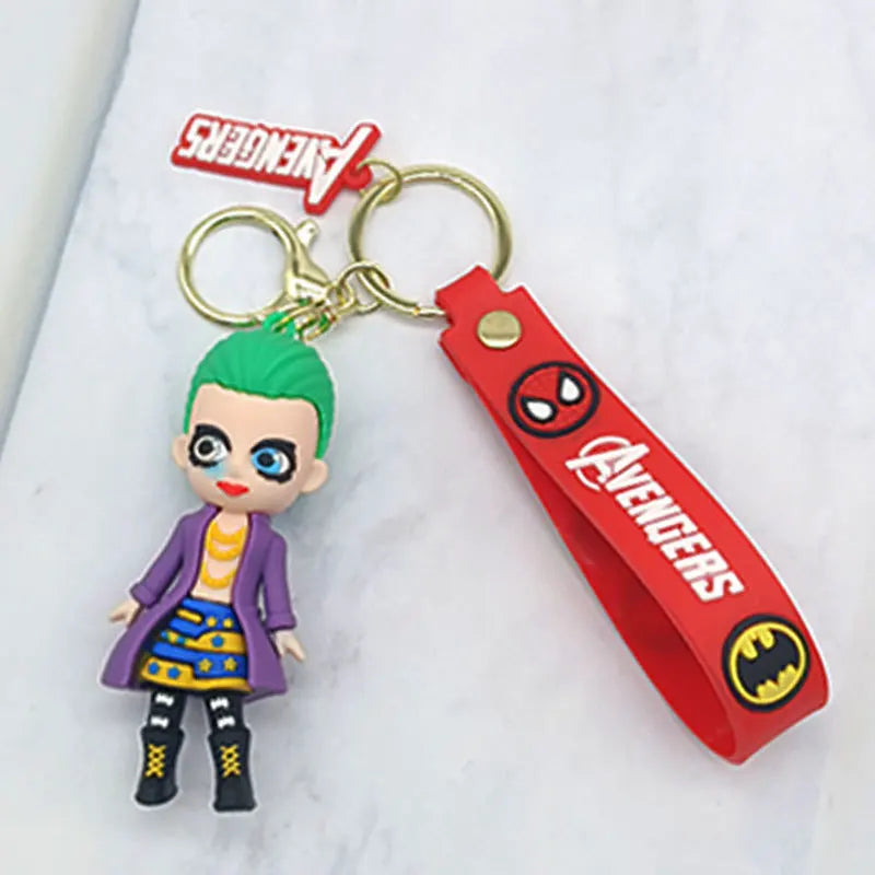 Fashion Cartoon Keychain Cute Gilr Fantasy Key Chain Women Bag Pendant Ornaments Girlfriends Car Keyring Gifts Accessories
