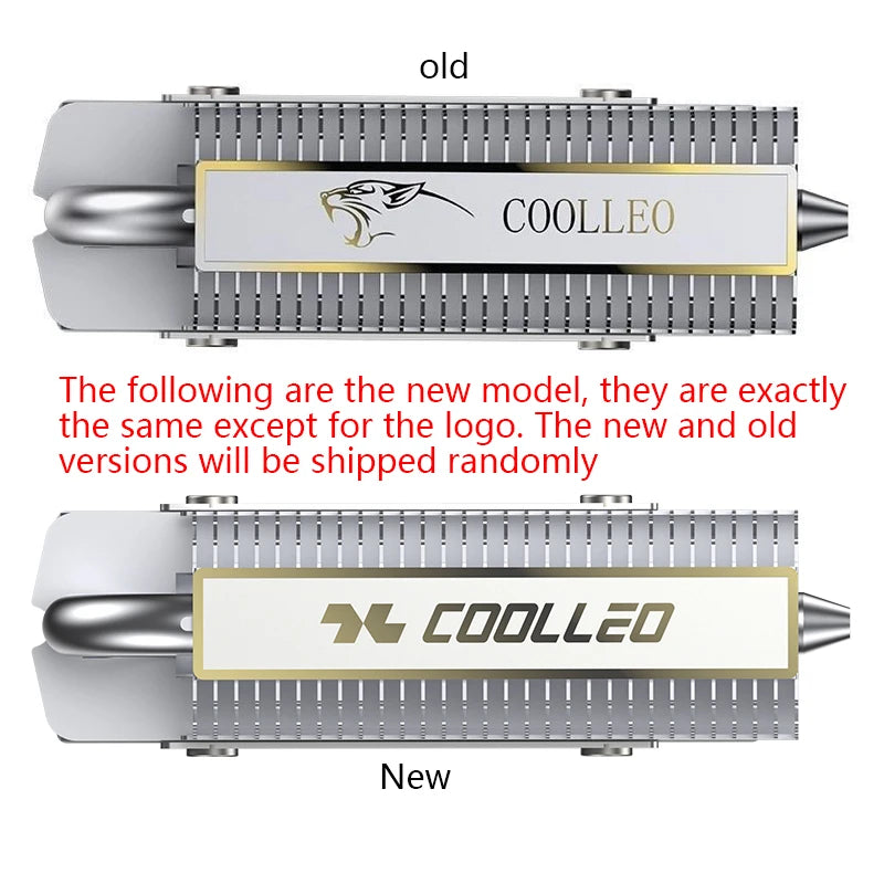 COOLLEO HR-09 M.2 2280 SSD Heatsink Fully Electroplated Reflow Welding AGHP HeatPipe 2280 NVMe SSD Cooler