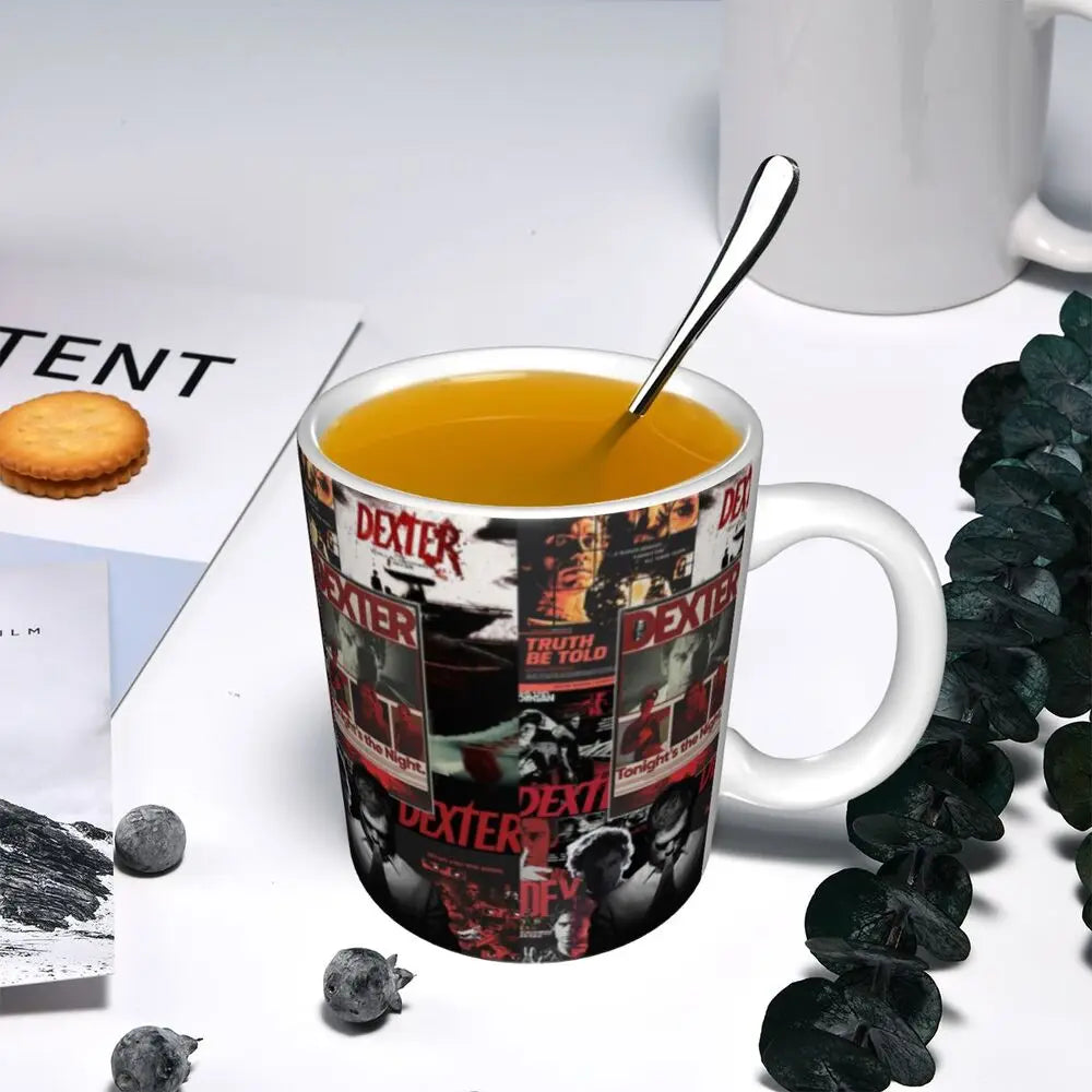 Customized Dexter Morgan Mugs DIY Movie Ceramic Milk Tea Coffee Cup
