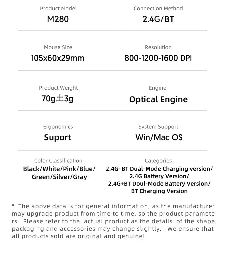 Xiaomi Wireless Mouse Type-C Charging Silent Click Portable Office Ergonomic Laptop Universal Lightweight Office Game No-Noise